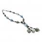 Preview: Muranoglass Necklace grey/blzue